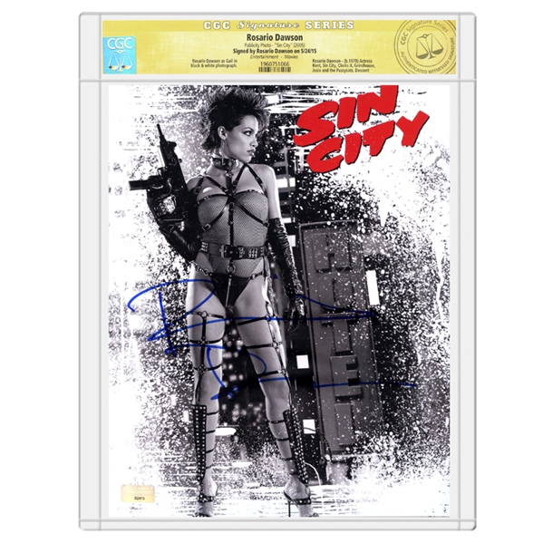 Rosario Dawson Autographed 8×10 Sin City Photo *CGC Signature Series