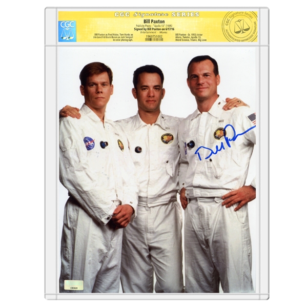 Bill Paxton Autographed 1995 Apollo 13 Crew 8x10 Photo * CGC Signature Series