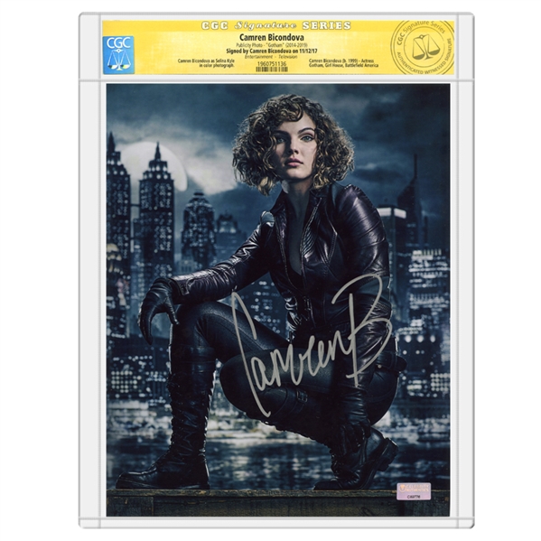 Camren Bicondova Autographed Gotham 8×10 Selina Riverview Photo *CGC Signature Series