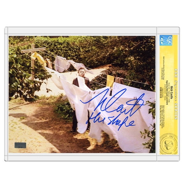 Nick Castle Autographed 8x10 The Shape Photo W/ The Shape Inscription *CGC Signature Series 
