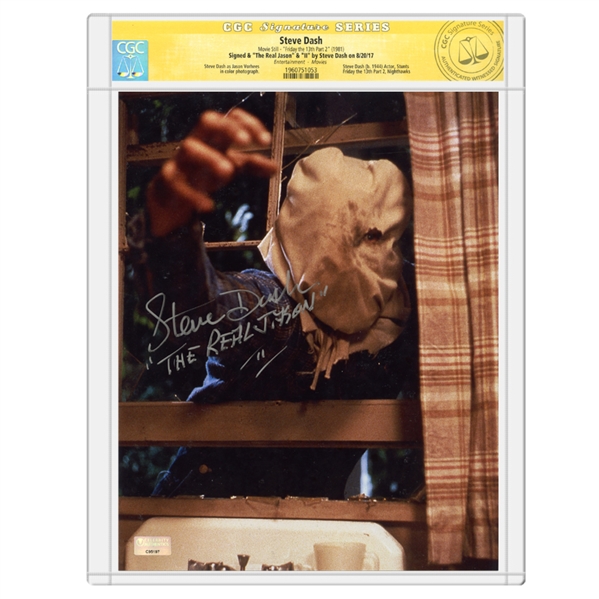 Steve Dash Autographed Friday the 13th Part 2 8x10 Scene Photo *CGC Signature Series