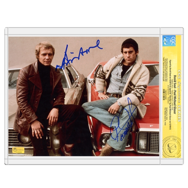 David Soul, Paul Michael Glaser Autographed Starsky and Hutch 8x10 Photo * CGC Signature Series