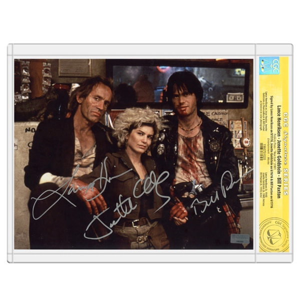 Bill Paxton, Jenette Goldstein and Lance Henriksen Autographed 1987 Near Dark 8x10 Photo * CGC Signature Series