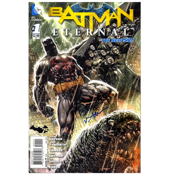 Val Kilmer Autographed Batman Eternal #1 Comic w/ Batman Inscription