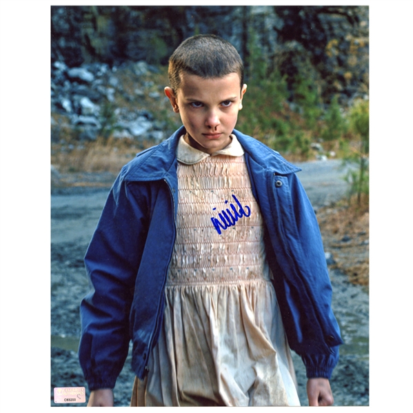 Millie Bobby Brown Autographed Stranger Things Eleven 8×10 Photo