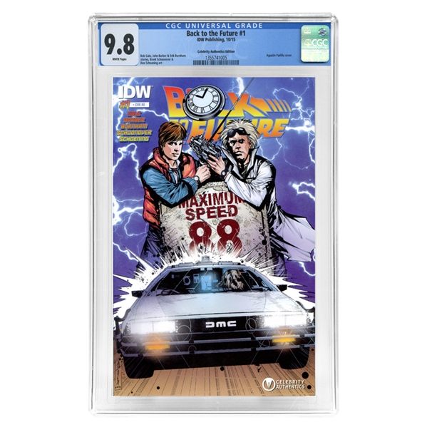 Back to the Future #1 CGC SS Signature Series 9.8 with Celebrity Authentics Exclusive Cover