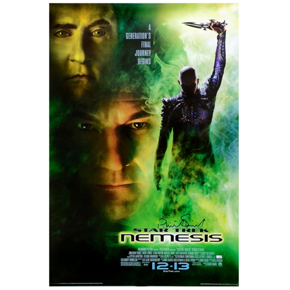 Patrick Stewart Autographed Star Trek Nemesis 27x40 Poster