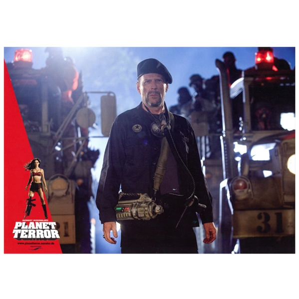 Planet Terror (2007) Bruce Willis as Lt. Muldoon 8x12 Lobby Card