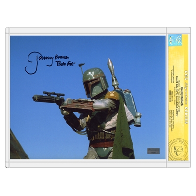 Jeremy Bulloch Autographed Star Wars Boba Fett Action 8x10 Photo *CGC Signature Series