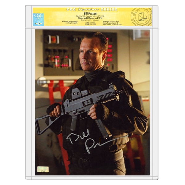 Bill Paxton Autographed Agents of SHIELD 8×10 John Garrett Photo *CGC Signature Series