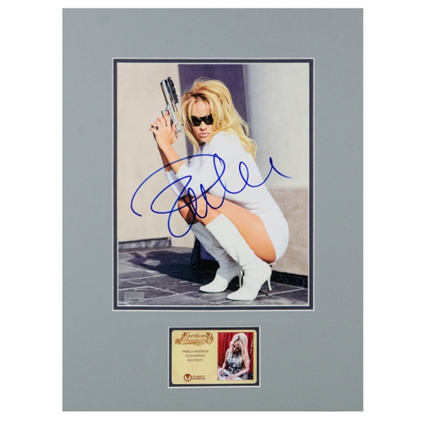 Pamela Anderson Autographed Publicity Still 8x10 Matted Photo