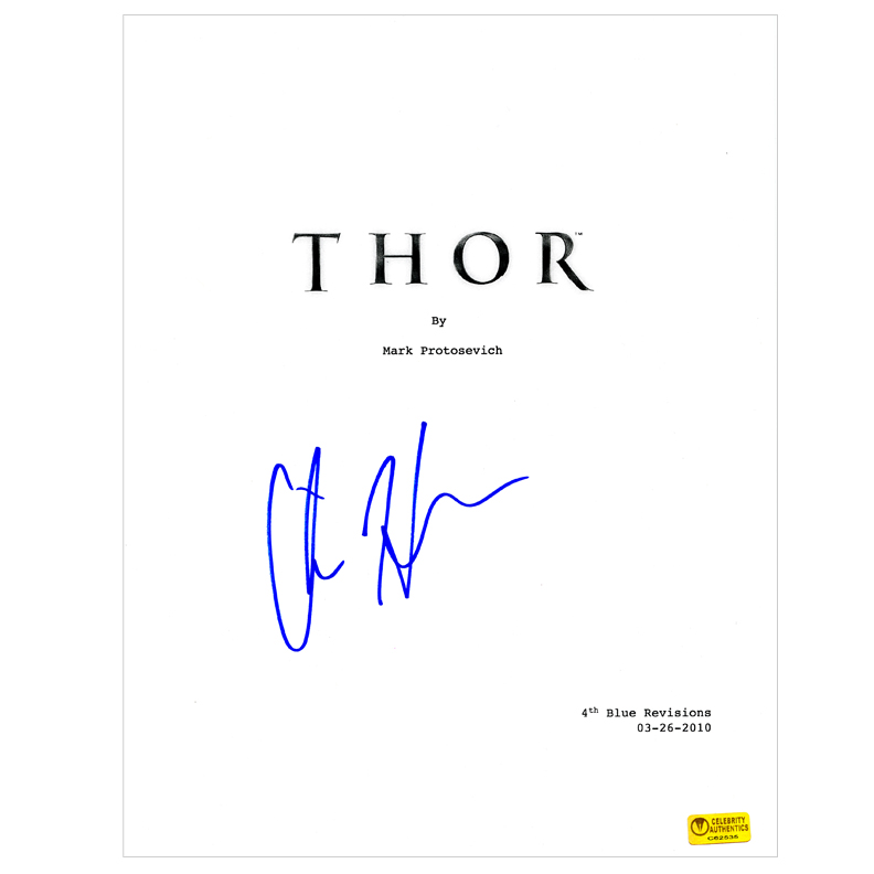 Thor Scripts Lot Detail - Chris Hemsworth Autographed 2011 Thor Script Cover