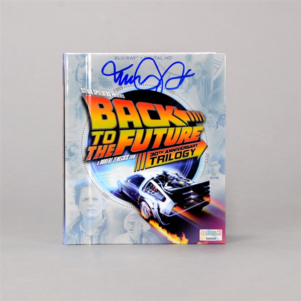 Michael J. Fox Autographed Back to the Future 30th Anniversary Trilogy Blu-Ray DVD (4 Discs) 
