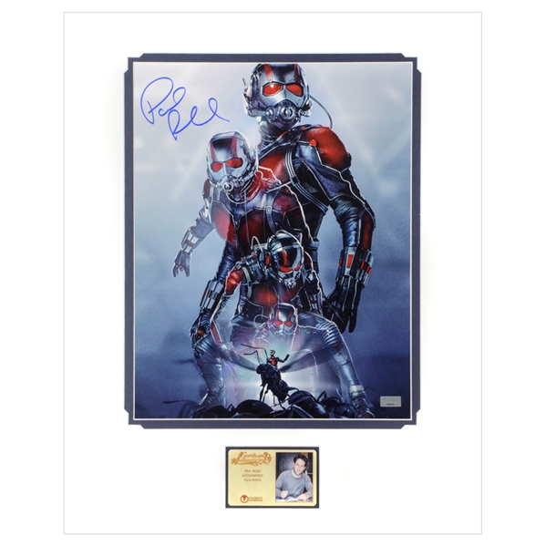 Paul Rudd Autographed Ant-Man Morph 11×14 Matted Photo