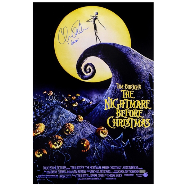 Chris Sarandon Autographed 1993 The Nightmare Before Christmas 16x24 Poster
