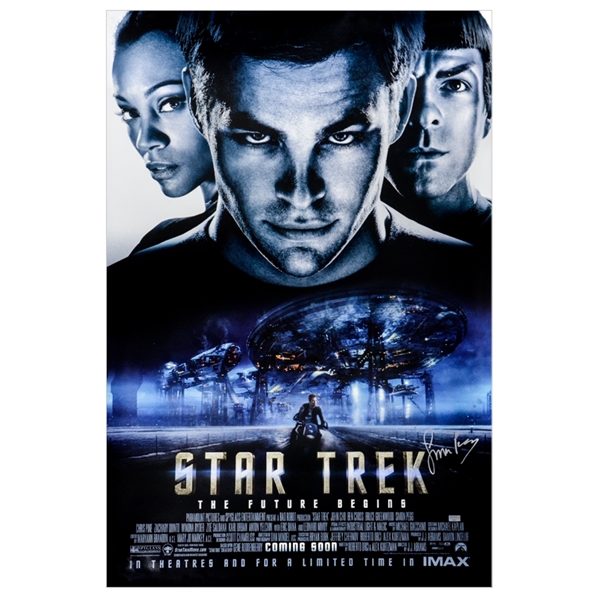 Simon Pegg Autographed 2009 Star Trek 27x40 Original Double-Sided Movie Poster