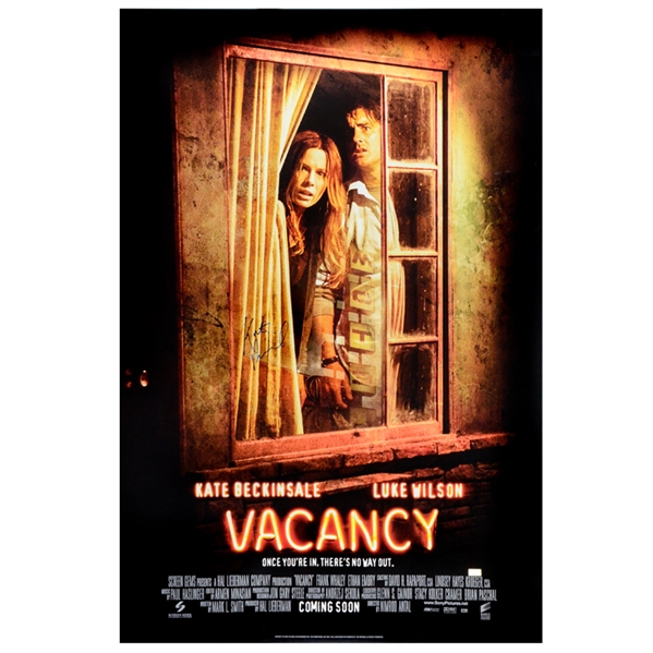  Kate Beckinsale Autographed 2007 Vacancy Original 27x40 Double-Sided Movie Poster