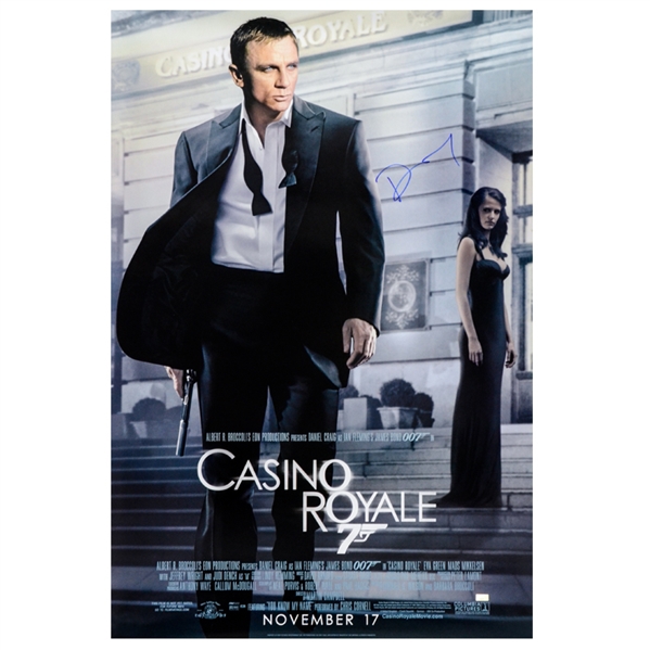 Daniel Craig Autographed 2006 James Bond 27×40 Casino Royale Single Sided Poster
