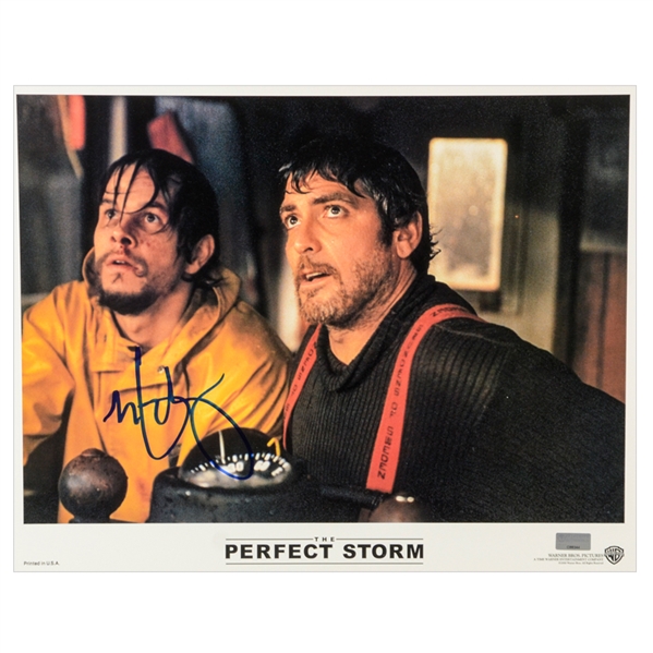 Mark Wahlberg Autographed 2000 The Perfect Storm Original Lobby Card A