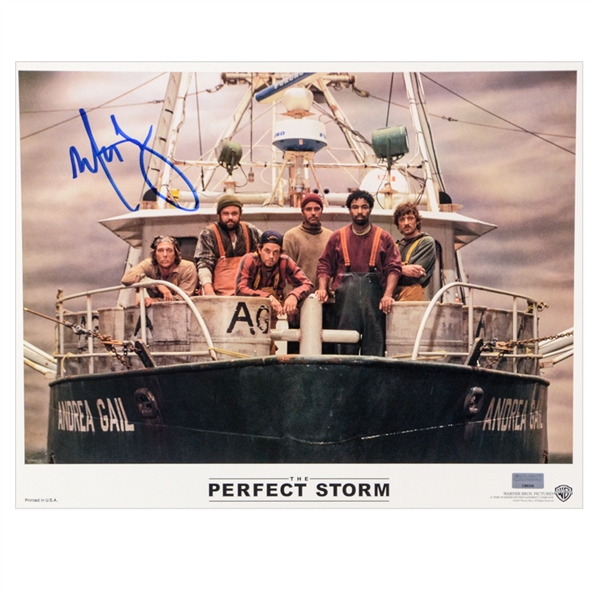 Mark Wahlberg Autographed 2000 The Perfect Storm Original Lobby Card B