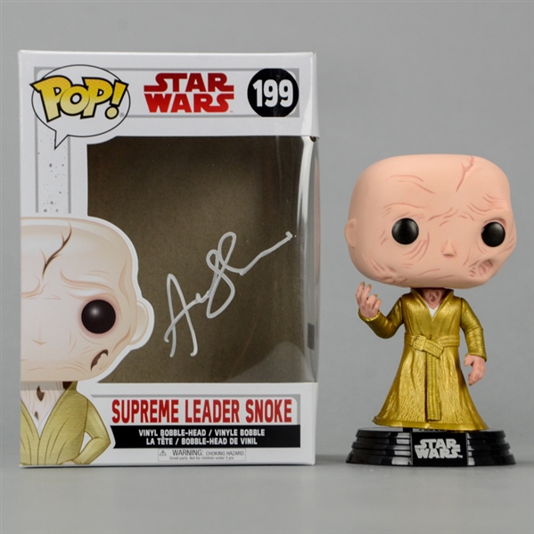 Andy Serkis Autographed Star Wars The Last Jedi Supreme Leader Snoke POP Vinyl Figure #199