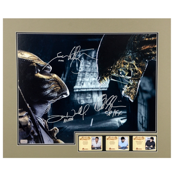 Alec Gillis, Tom Woodruff Jr. and Ian Whyte Autographed Face to Face 16x20 Matted Photo