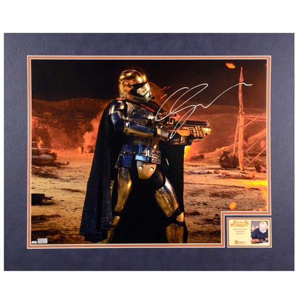 Gwendoline Christie Autographed Star Wars: The Force Awakens Attack On Tuanul 16×20 Matted Photo