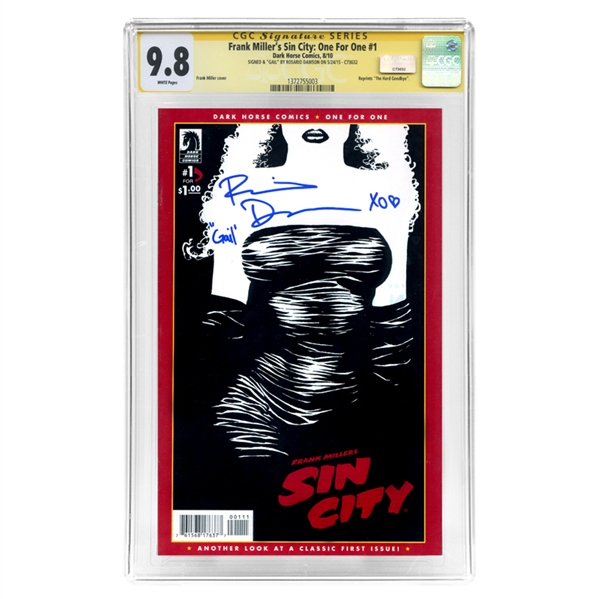 Rosario Dawson Autographed Frank Millers Sin City: One for One #1 CGC Signature Series 9.8 Mint