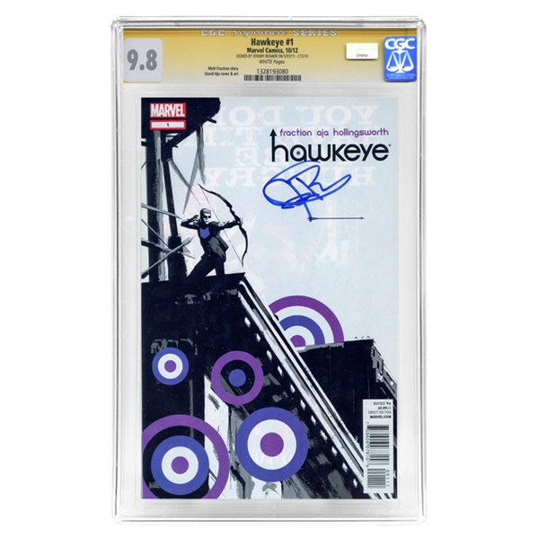 Jeremy Renner Autographed 2012 Marvel CGC Signature Series 9.8 Hawkeye #1 Comic