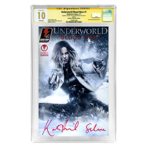 Kate Beckinsale Autographed 2017 Underworld Blood Wars #1 CGC Signature Series 10 Celebrity Authentics Exclusive Variant Cover Comic Gem Mint