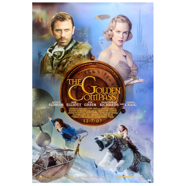 Daniel Craig Autographed 2007 The Golden Compass Original Double-Sided 27x40 Movie Poster