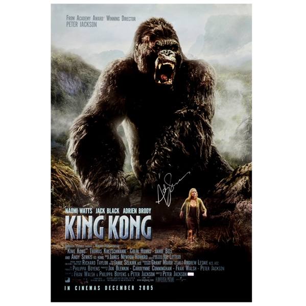 Andy Serkis Autographed 2005 King Kong Original 27x40 Double-Sided Movie Poster