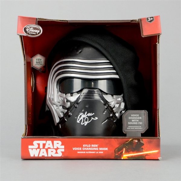  Adam Driver Autographed Kylo Ren Voice Changing Mask with Hood
