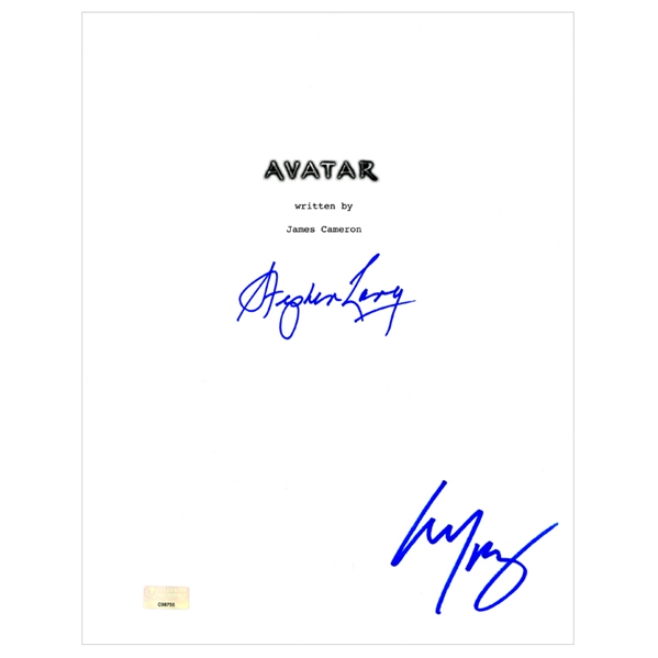 Stephen Lang and Michelle Rodriguez Autographed 2009 Avatar Script Cover