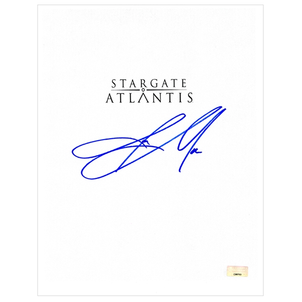 Jason Momoa Autographed Stargate Atlantis Script Cover