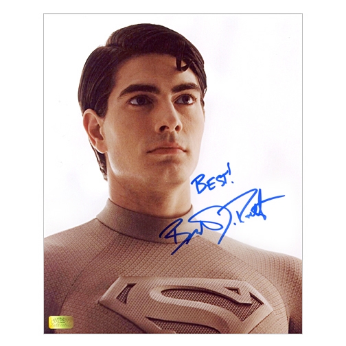 Brandon Routh Autographed Superman Returns Pod Suit 8×10 Photo