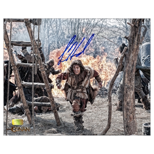 Leo Howard Autographed 8×10 Conan the Barbarian Escape Photo