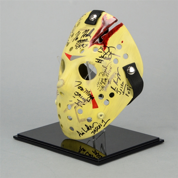 NECA Jason Voorhees Mask Signed by Ted store White READ DESCRIPTION