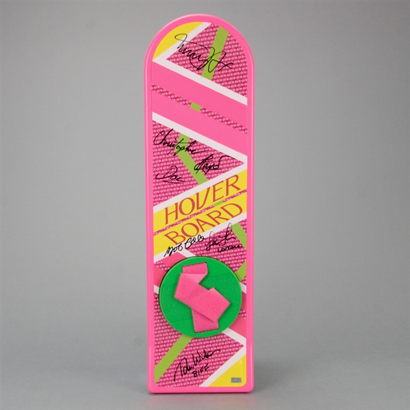 Michael J. Fox, Christopher Lloyd, Thomas Wilson, Lea Thompson, Bob Gale Autographed Back to the Future Part II 1:1 Scale Prop Replica Hoverboard