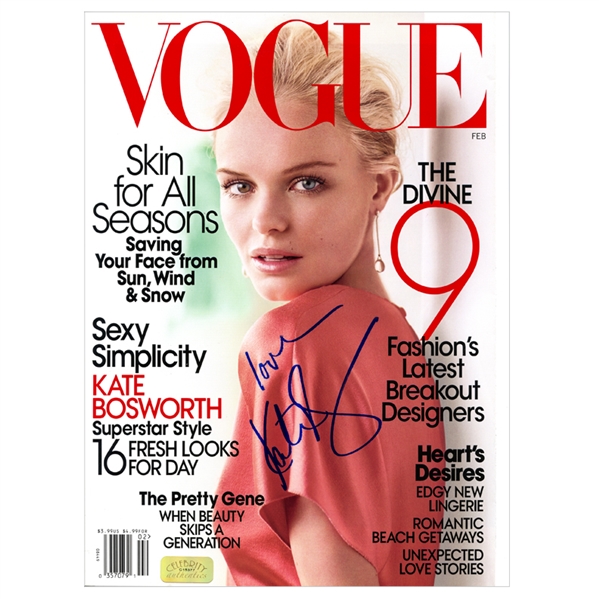 Kate Bosworth Autographed February 2008 Vogue Magazine