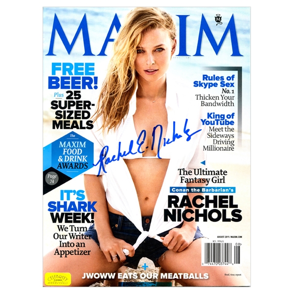 Rachel Nichols Autographed 2011 Maxim Magazine