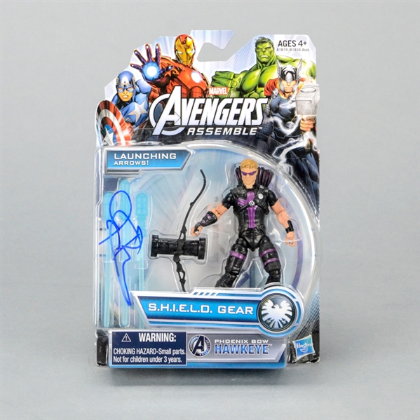  Jeremy Renner Autographed Avengers Assemble Hawkeye in S.H.I.E.L.D. Gear Action Figure