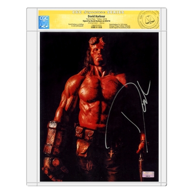 David Harbour Autographed Hellboy 8x10 Photo *CGC Signature Series