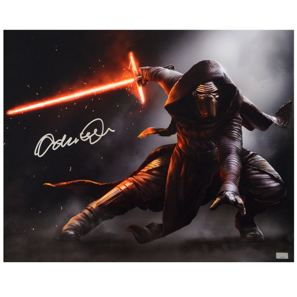 Adam Driver Autographed Star Wars: The Force Awakens 16×20 Kylo Ren Jedi Killer Photo