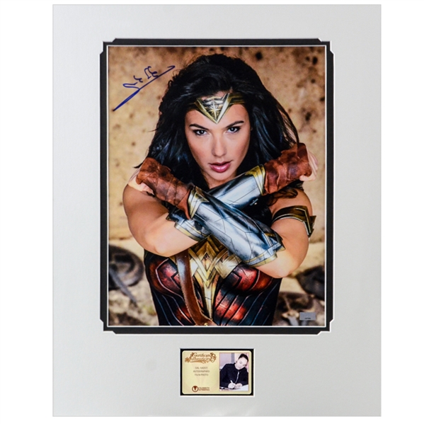 Gal Gadot Autographed Wonder Woman 11×14 Princess Diana Matted Photo