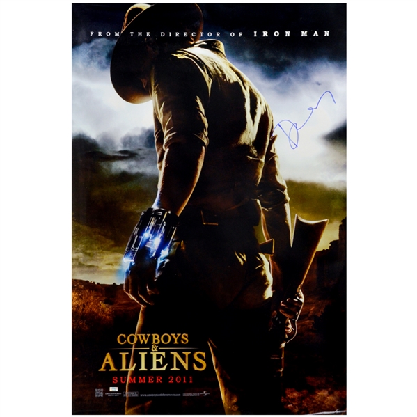 Daniel Craig Autographed Cowboys & Aliens 27x40 Original Double-Sided Movie Poster