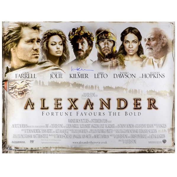 Val Kilmer Autographed 2004 Alexander Original 40x30 Double-Sided Movie Poster