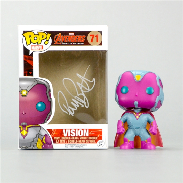 Paul Bettany Autographed Avengers Vision POP Vinyl Figure #71 * F.Y.E. Exclusive