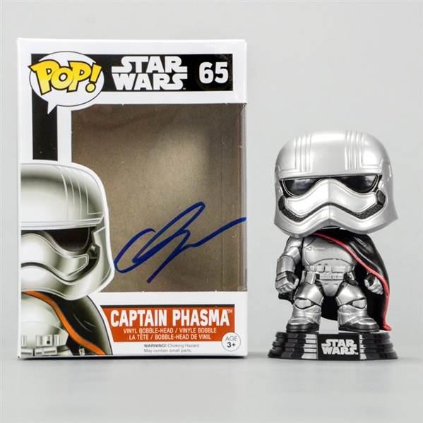 Gwendoline Christie Autographed Star Wars: The Force Awakens Captain Phasma POP Vinyl Figure #65