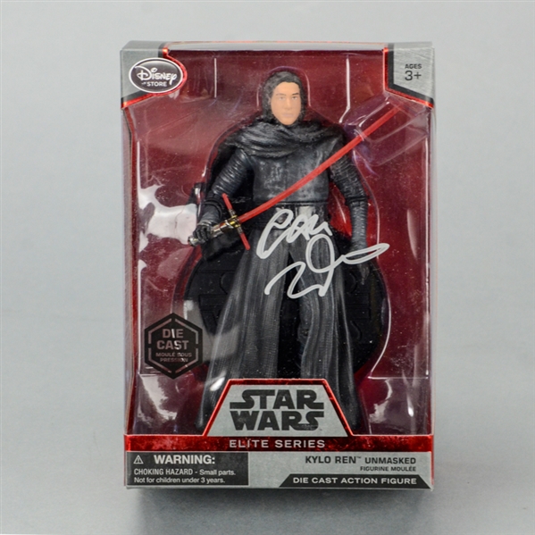 Adam Driver Autographed Disney Store Exclusive Star Wars Kylo Ren Unmasked Elite Series Die-Cast Action Figure